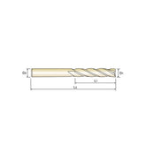 4 Flute  Long Length SEME7220050~SEME72250120 Carbide 4G Mill End Mills Plain Shank SEME72 Series - Big-tools Industrial Supply Tools for Metal Cutting